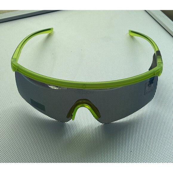 Kreedom Polycarbonate Wraparound Sports Sunglasses Neon Green Outdoor Active NEW - Picture 1 of 6